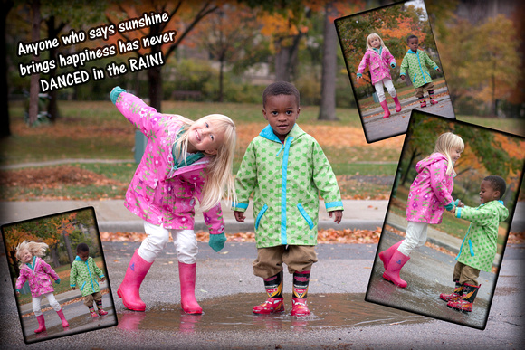 Dancing in the rain!